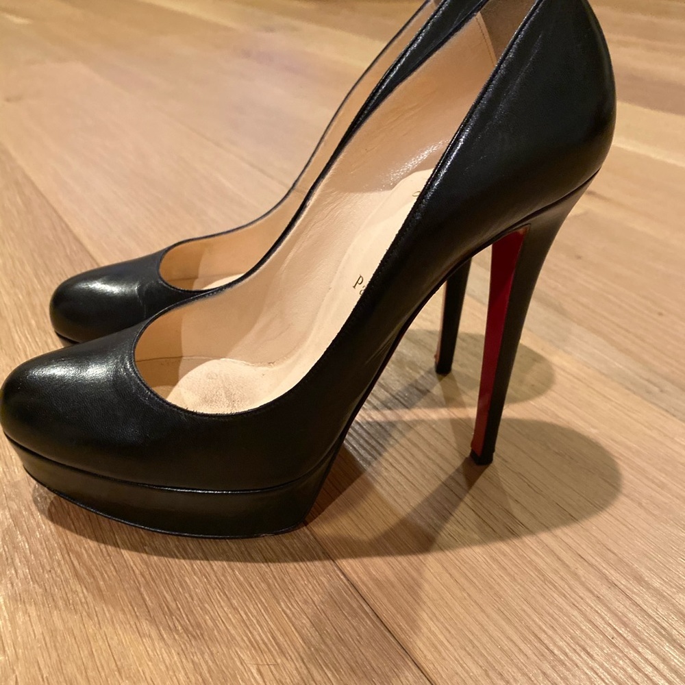 Black platform Christian Louboutin size 40.5